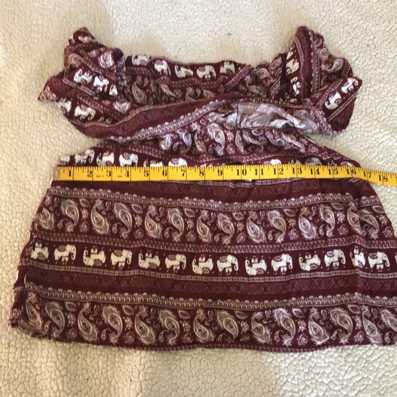 10 / $10 Rue21 crop top with frill neckline - Picture 5 of 8